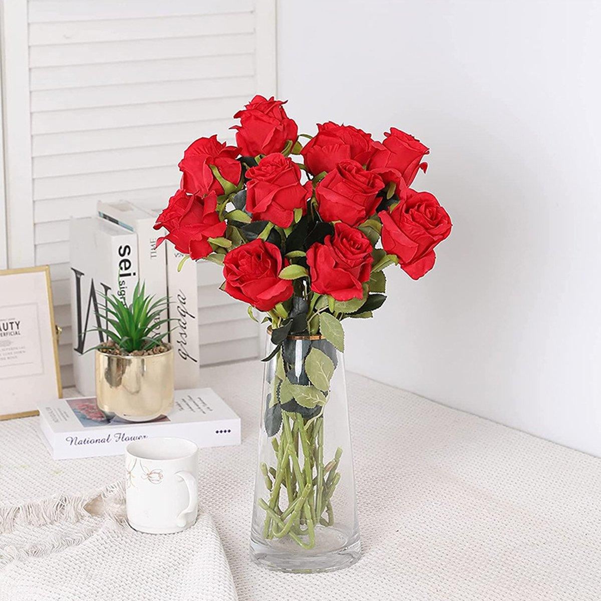 10PCS Artificial Flowers Simulation Rose