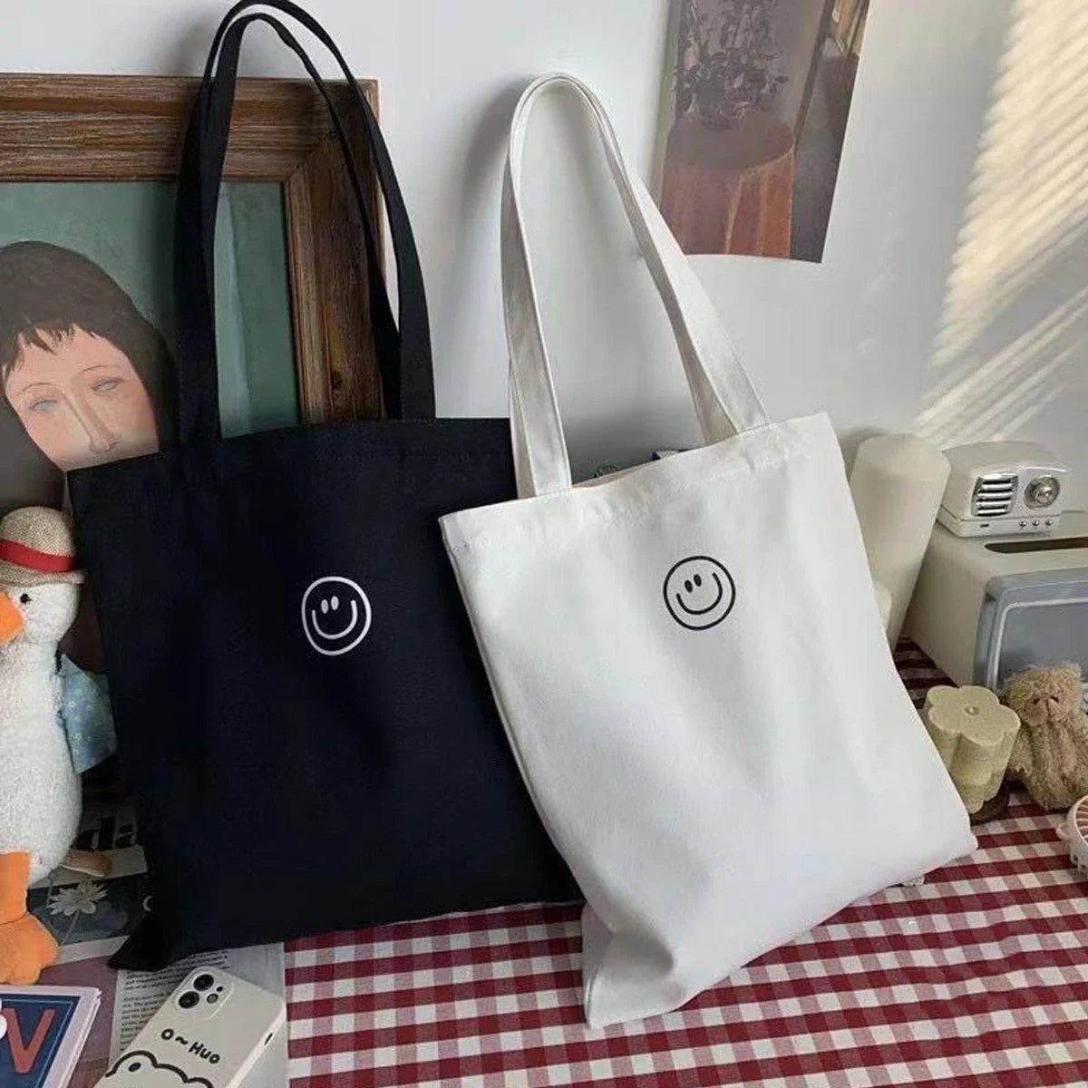 High-Quality Canvas Shoulder Bags 1PC