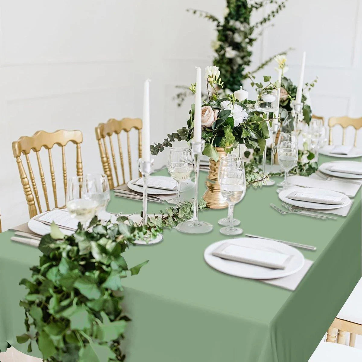 Disposable Tablecloths Green 6PCS