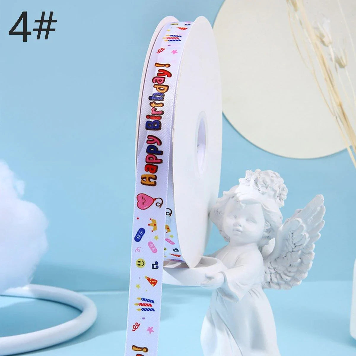 Polyester Happy Birthday Ribbon 100Yard