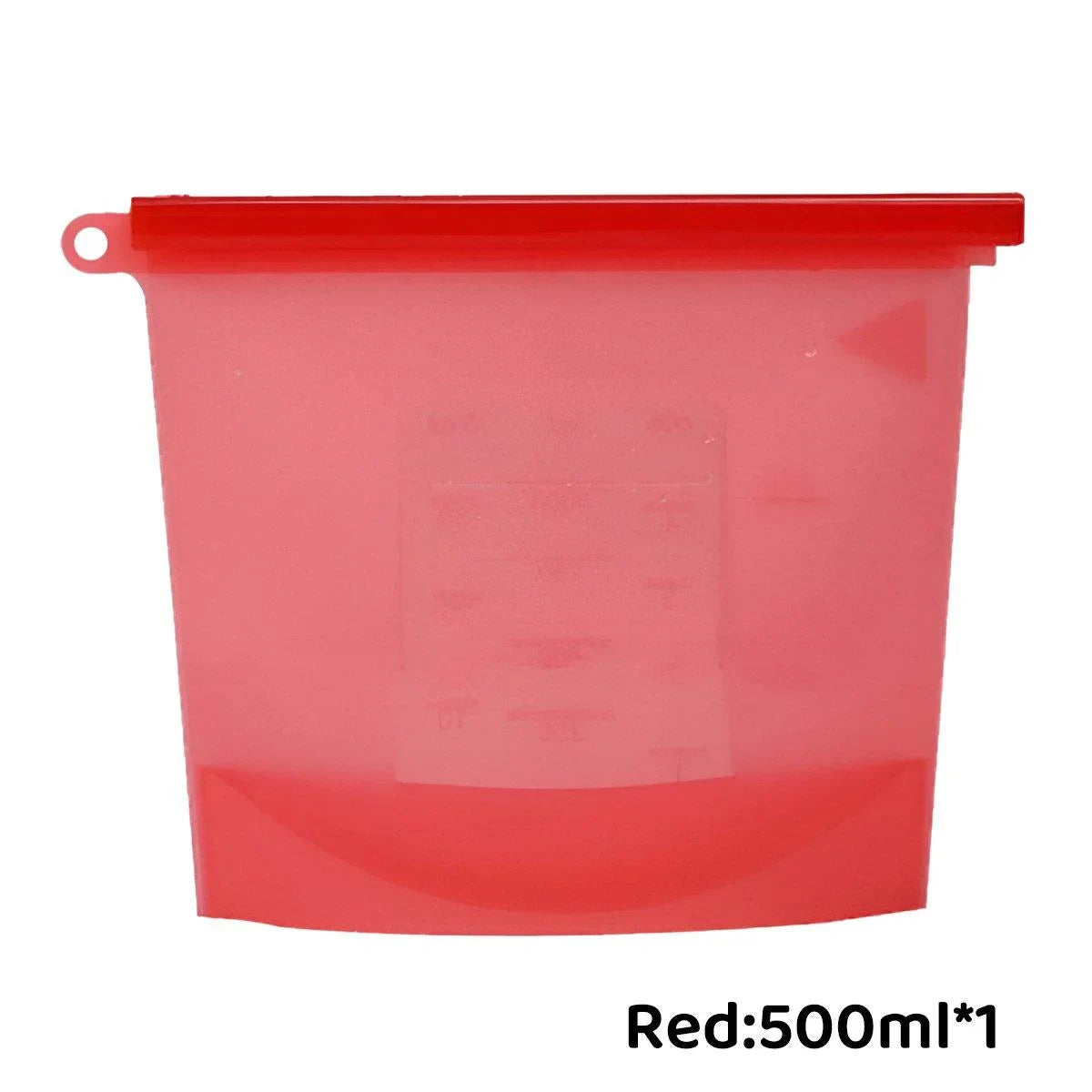 Reusable Silicone Food Storage Bags 500ml-1000ml
