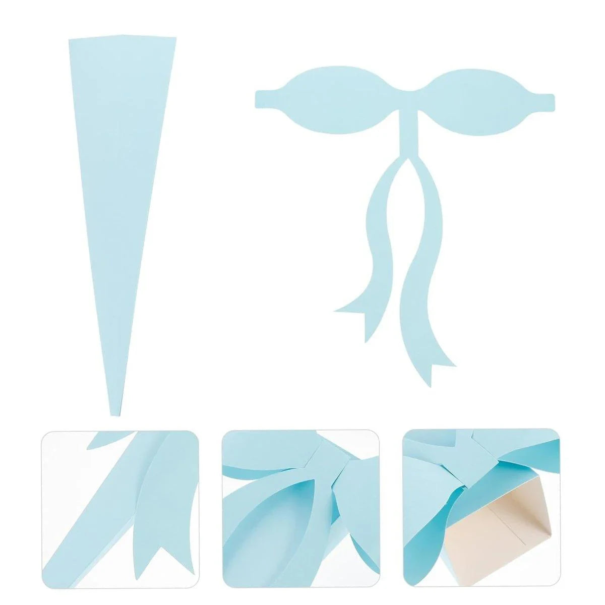 Bow Knot Flower Bouquet Boxes 10PCS