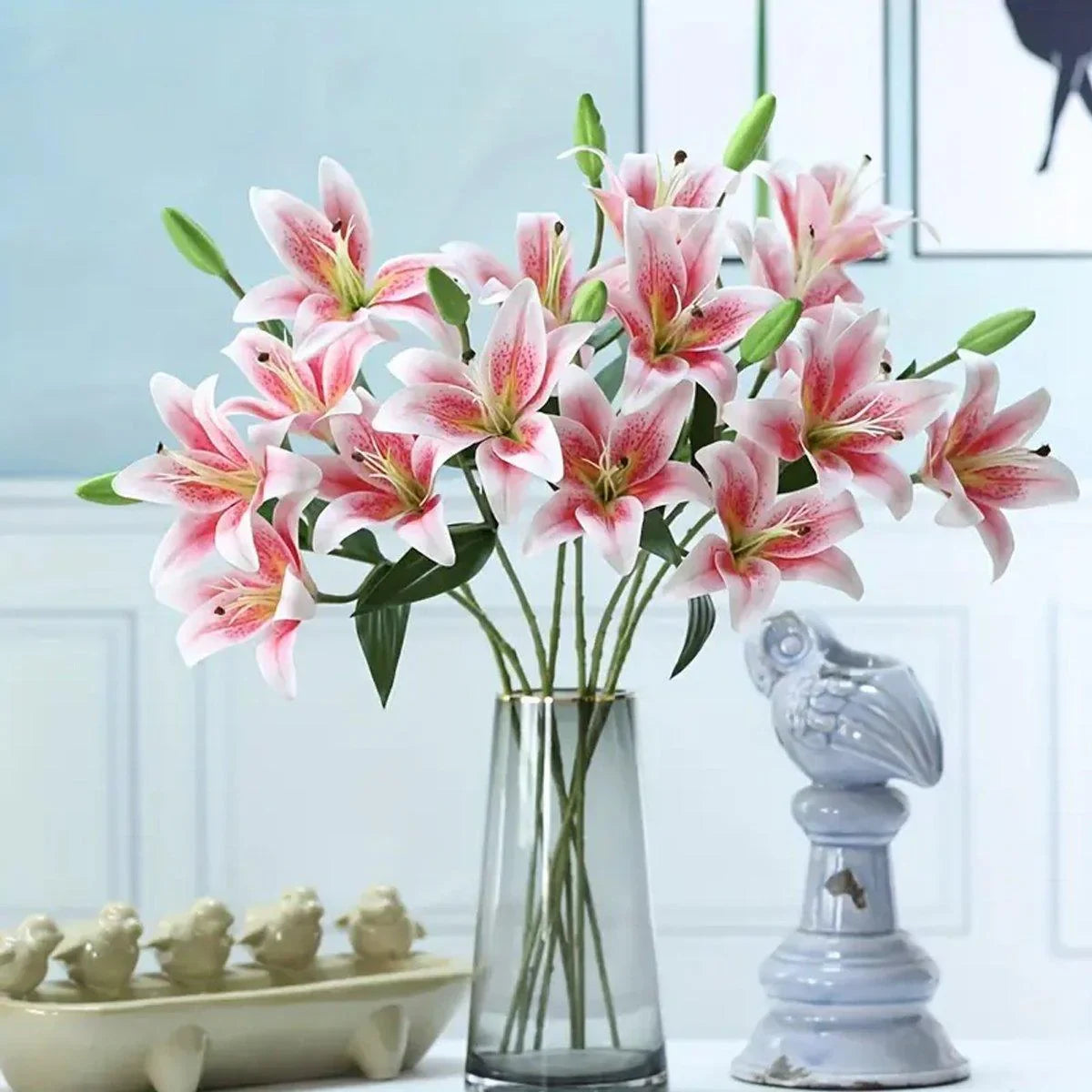 2PCS Artificial Flowers Lily