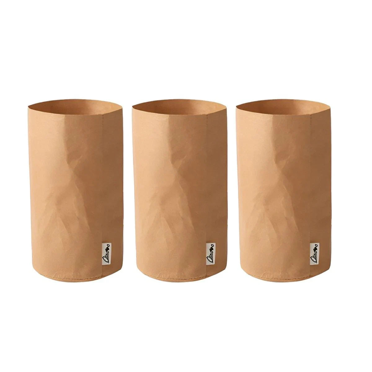 3PCS Washable Kraft Paper Storage Bag Kitchen Organizer