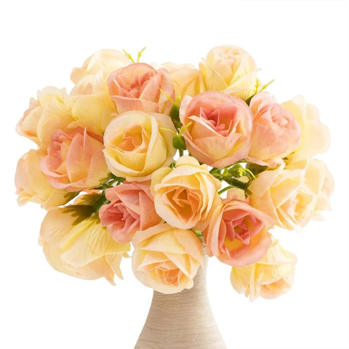 27 Head Broken Ice Blue Holding Flower Fake Flowers 2PCS