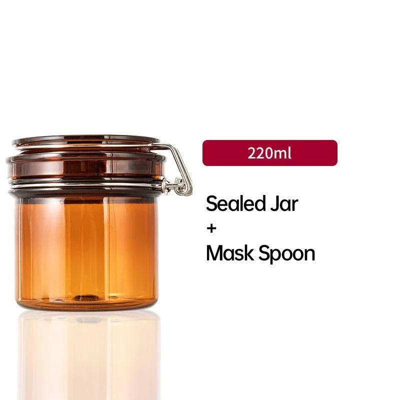 Durable PET Plastic Brown Plastic Jars for Skincare UV Protection Brown Plastic Jars 5pcs
