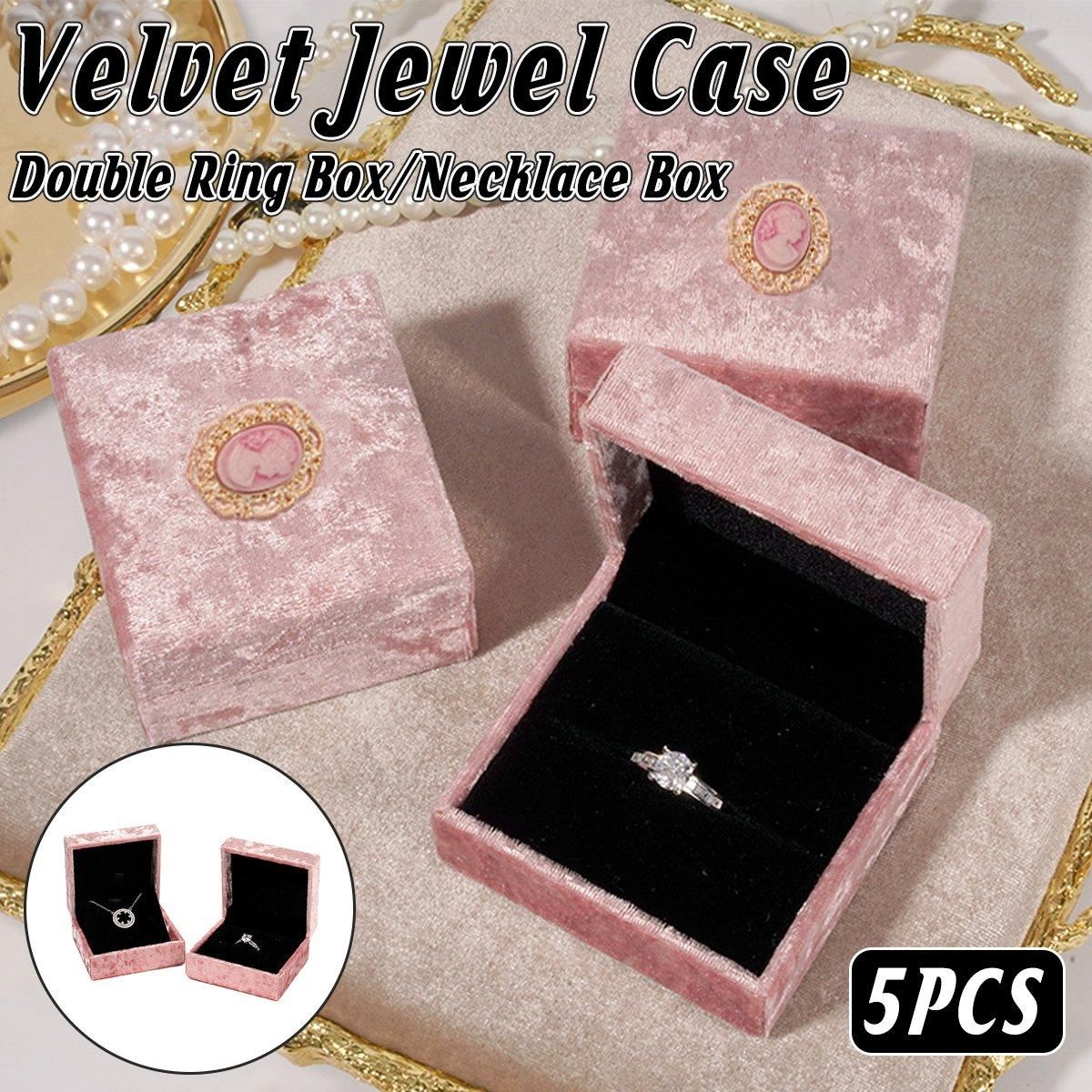 5PCS  Jewelry Box Gift Packing Wedding Box