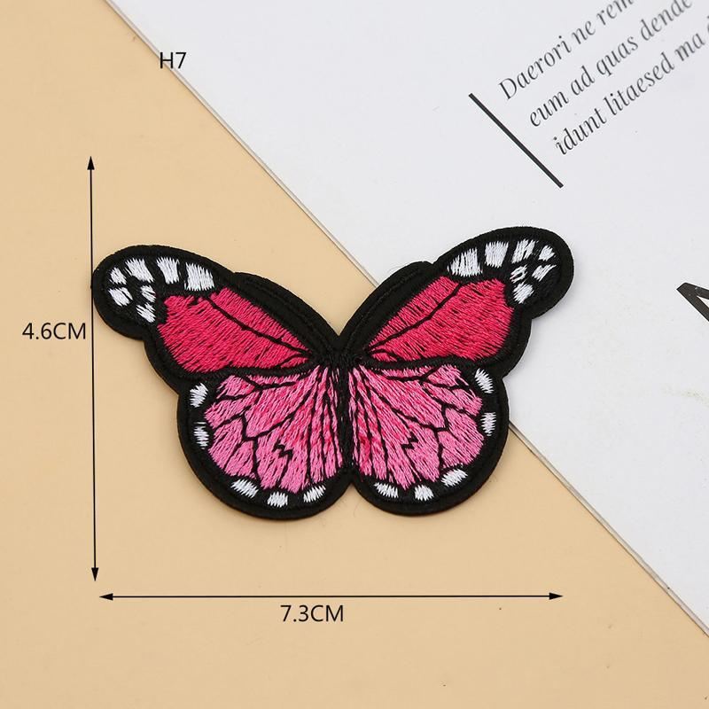 20PCS Colorful Butterfly Lace Embroidery Trims