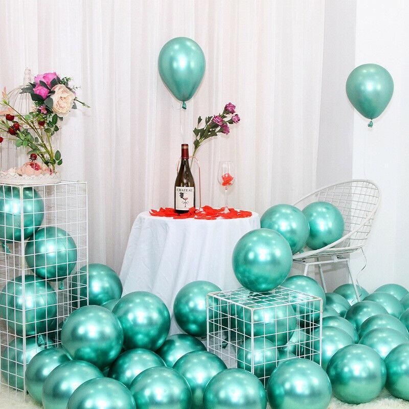 50PCS Chrome Metallic Balloon Helium