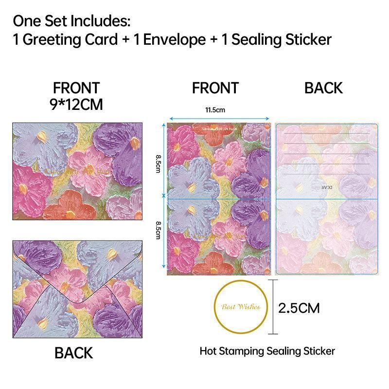 Card Stock Post Card Mini Envelope Set 30PCS