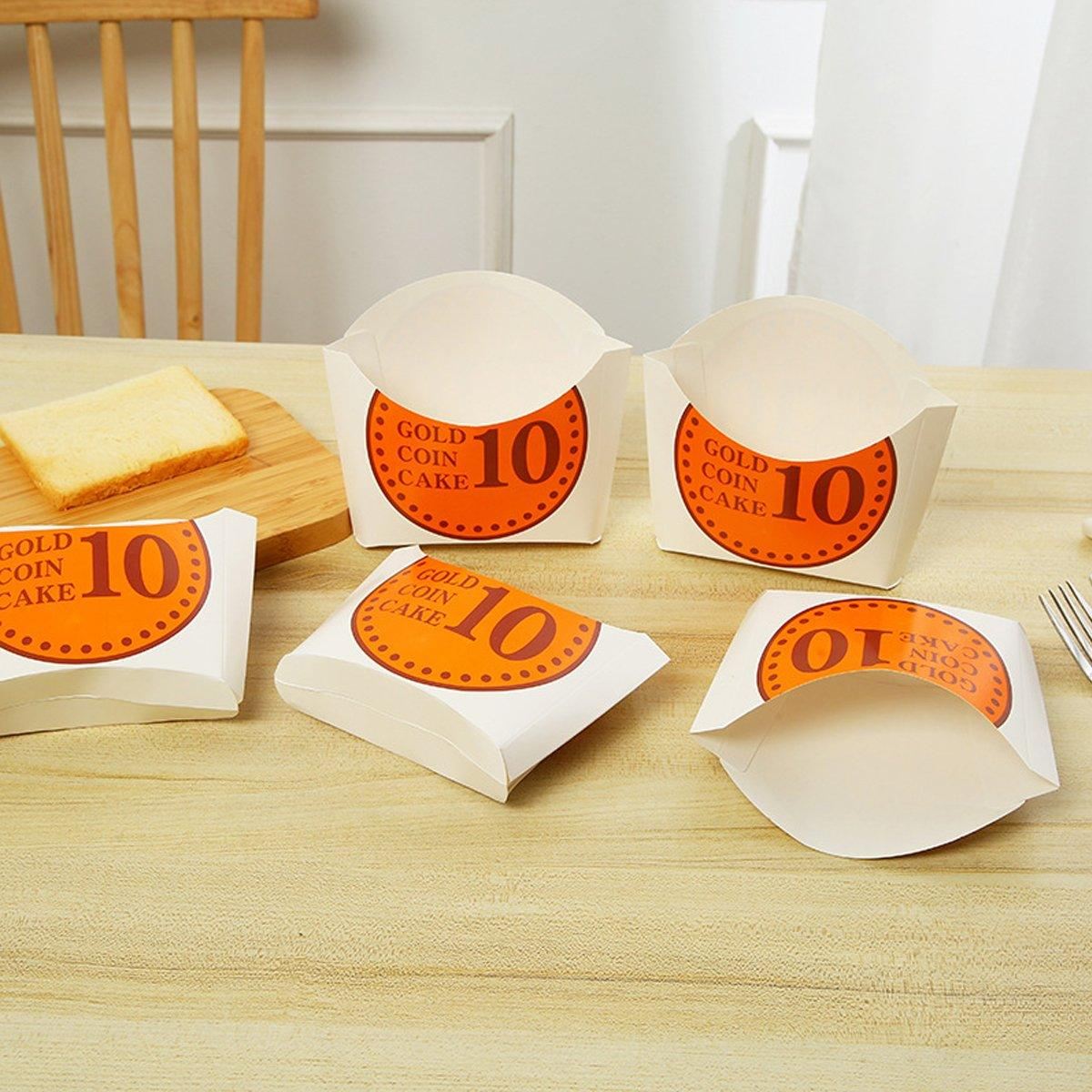 White Cardboard Bread Boxes 100PCS