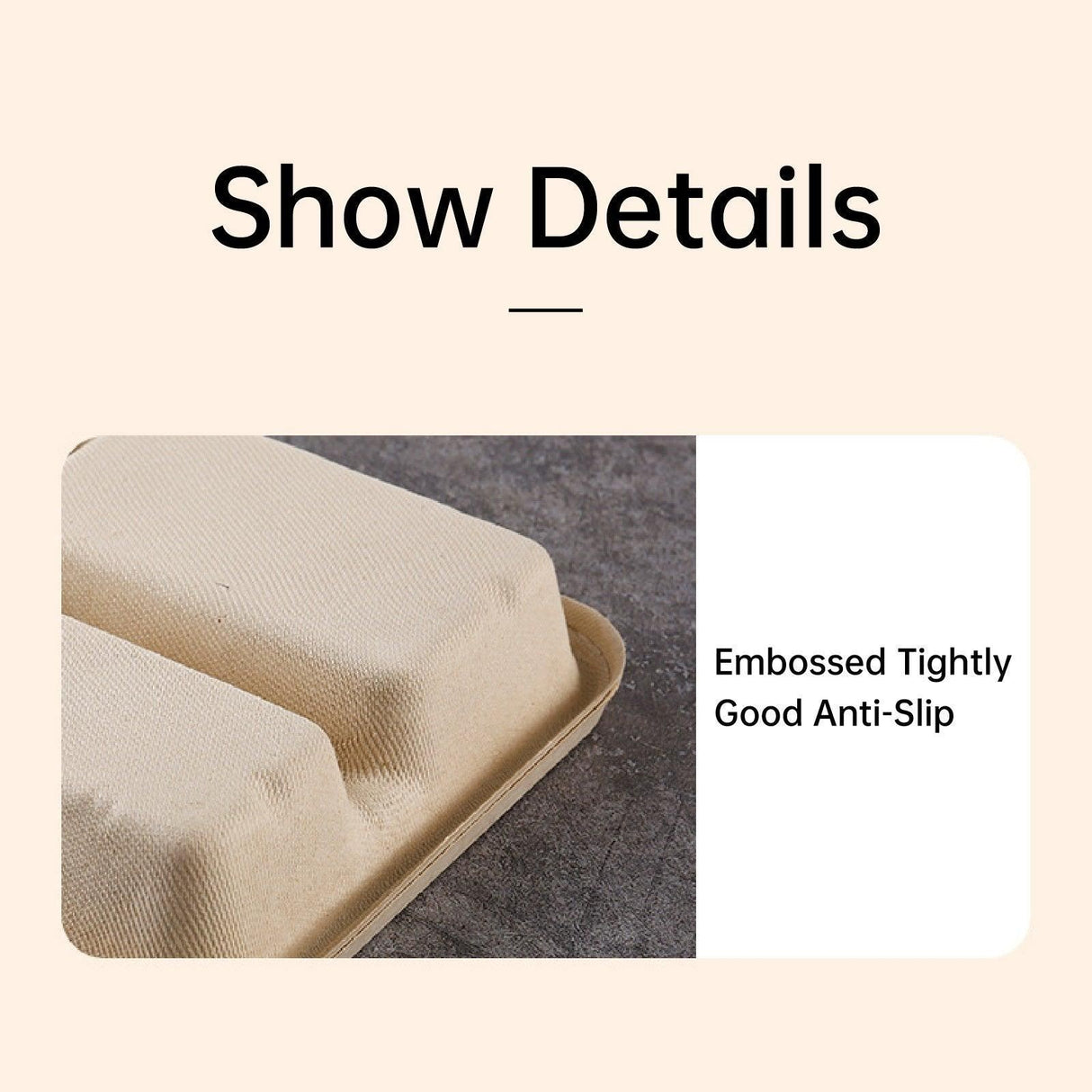 Plant Fibers Takeaway Containers Boxes 25-50pcs