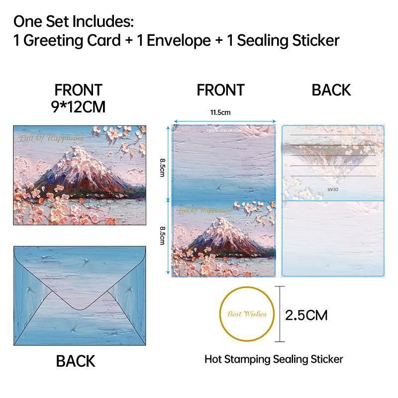 Card Stock Post Card Mini Envelope Set 30PCS
