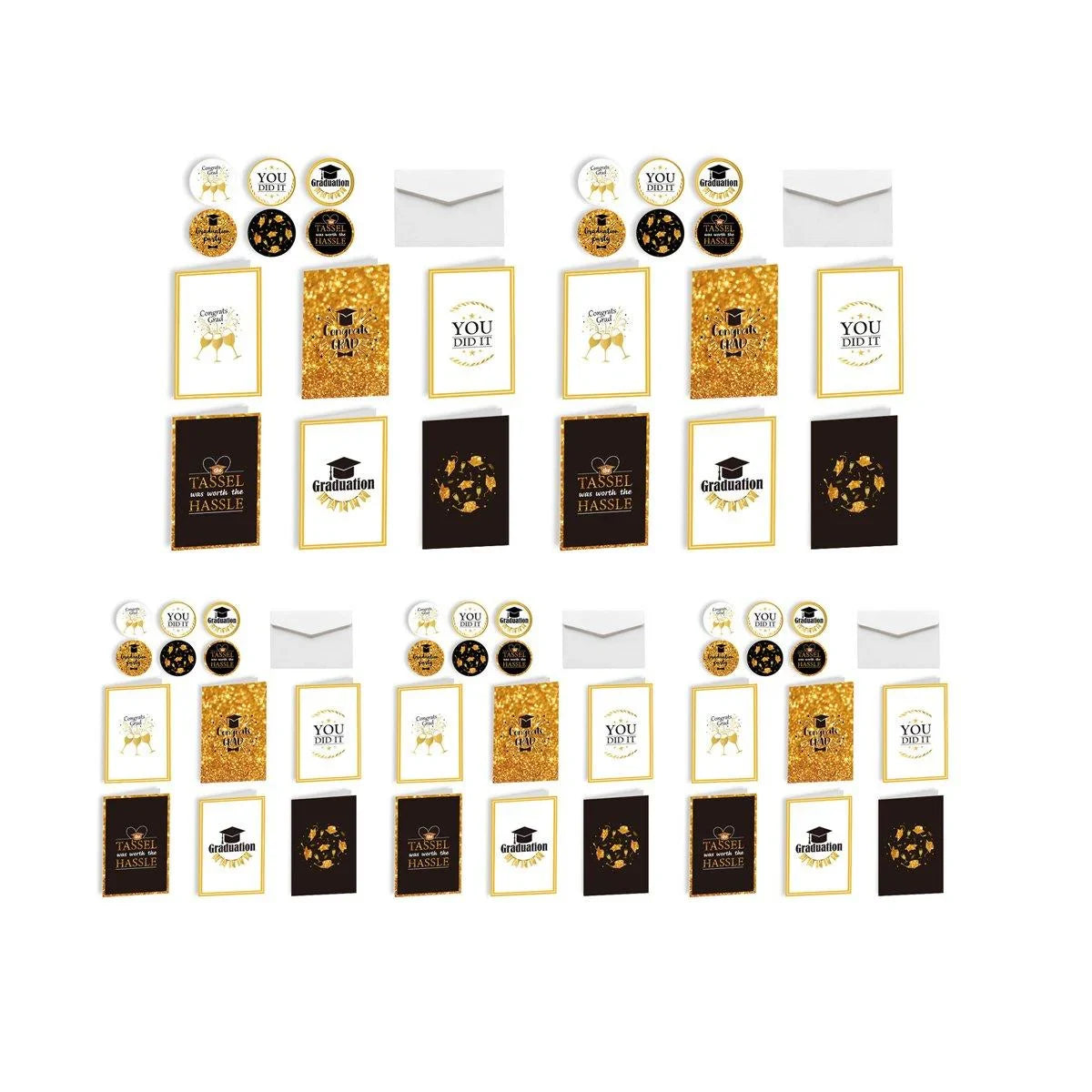 5Sets Greeting Cards Party Invitations