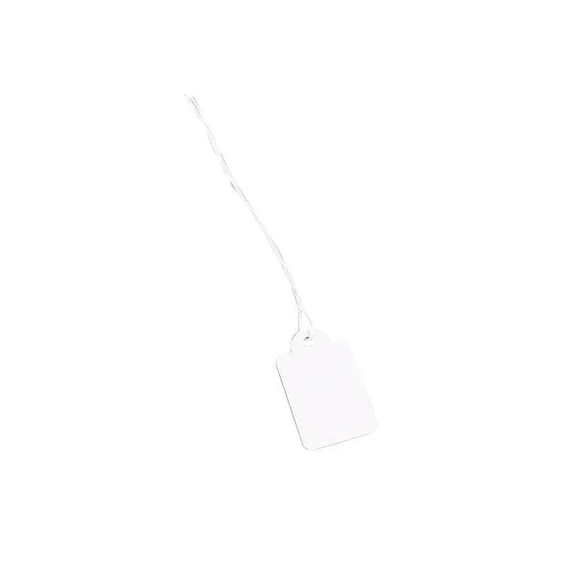 White Strung Tags 500PCS