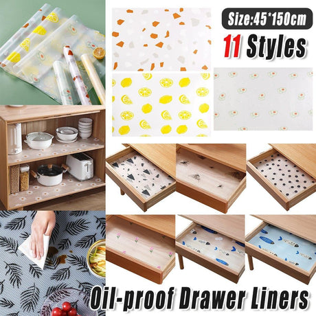 Grease-Proof Household Drawer Liner PVC 1 Roll