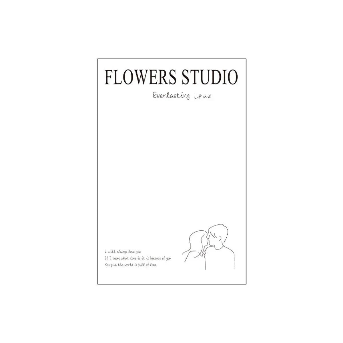 Wrapping Paper Floral Packaging 100 PCS