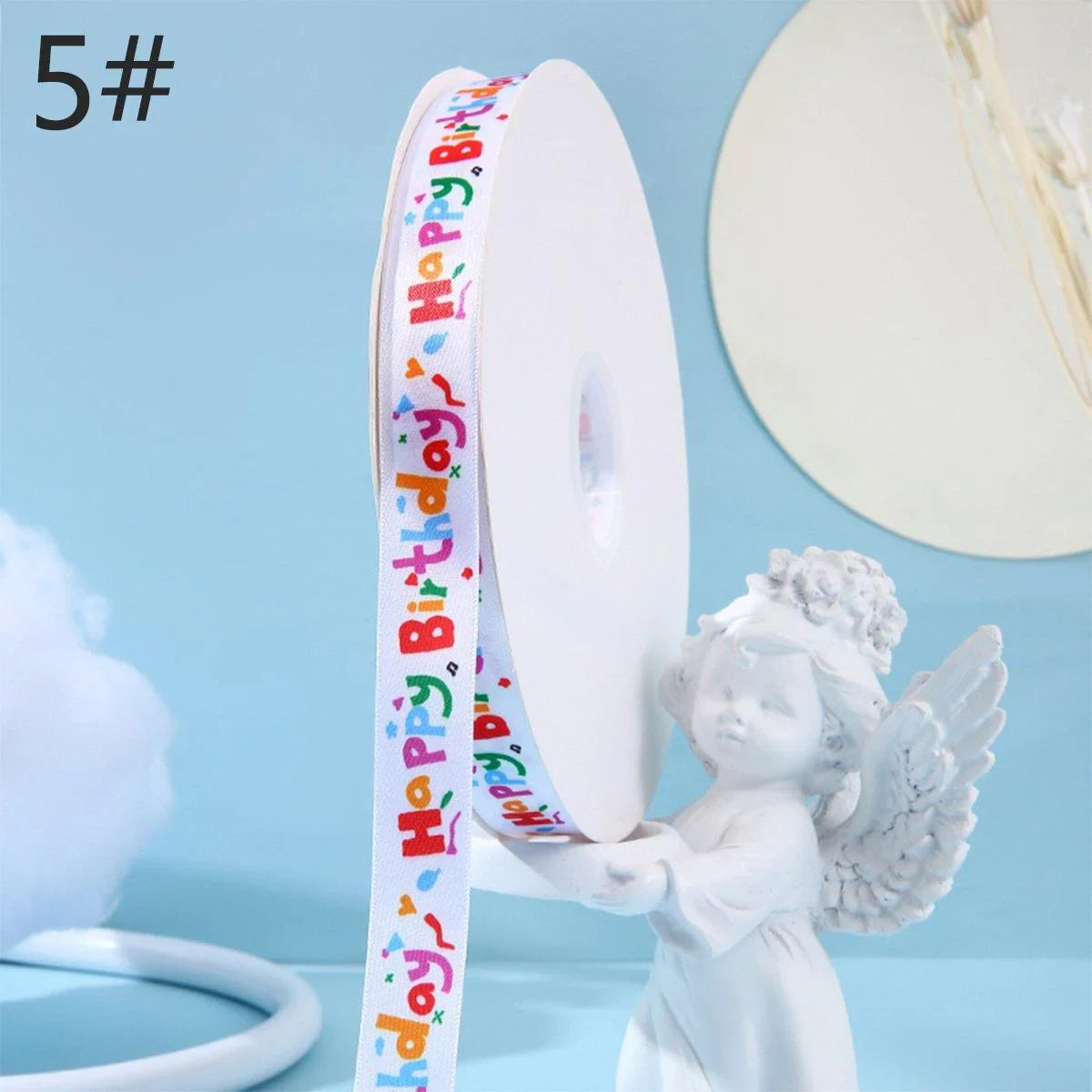 Polyester Happy Birthday Ribbon 100Yard