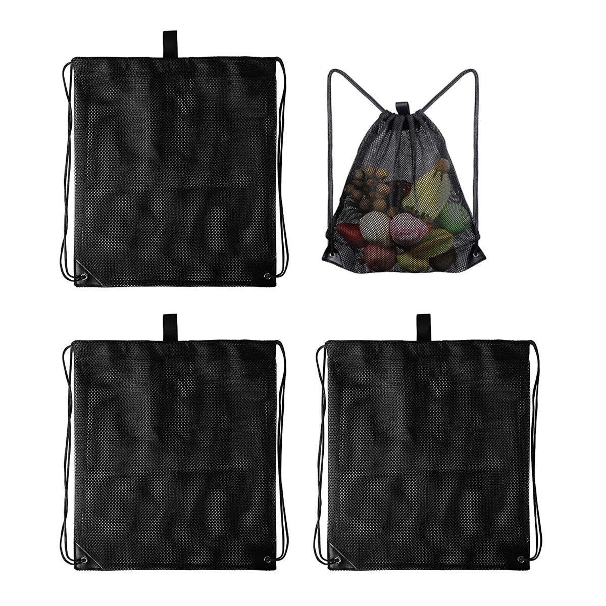 Drawstring Beach Clothes Mesh Storage Sports Fitness 4PCS