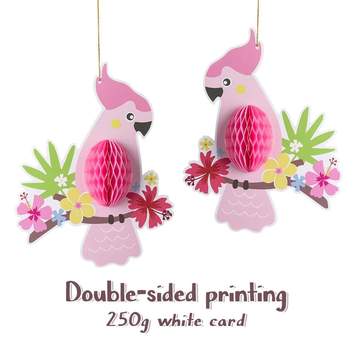 6/9/12pcs Parrot Charm Party Decoration