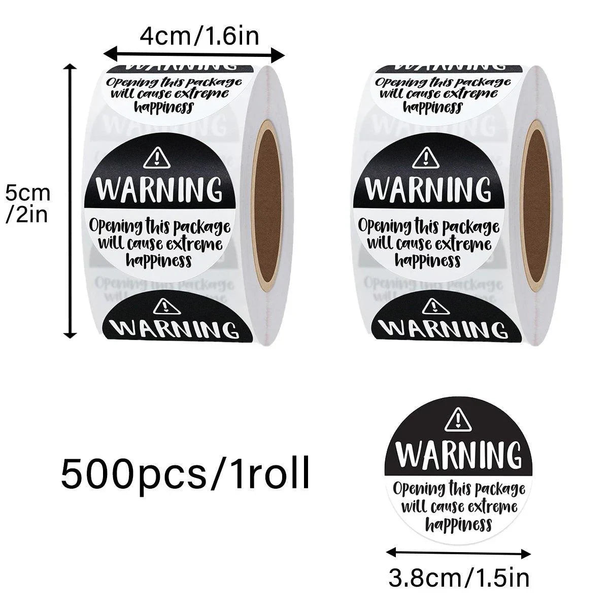 Warning Sticker Safety Stickers 8 Pattern 500PCS