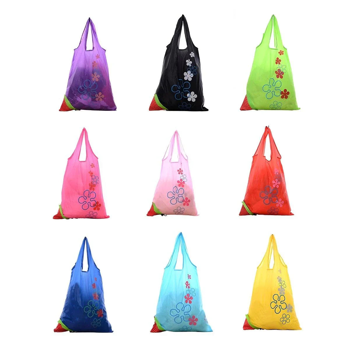 Polyester Reusable Grocery Bags Eco-Friendly 5PCS
