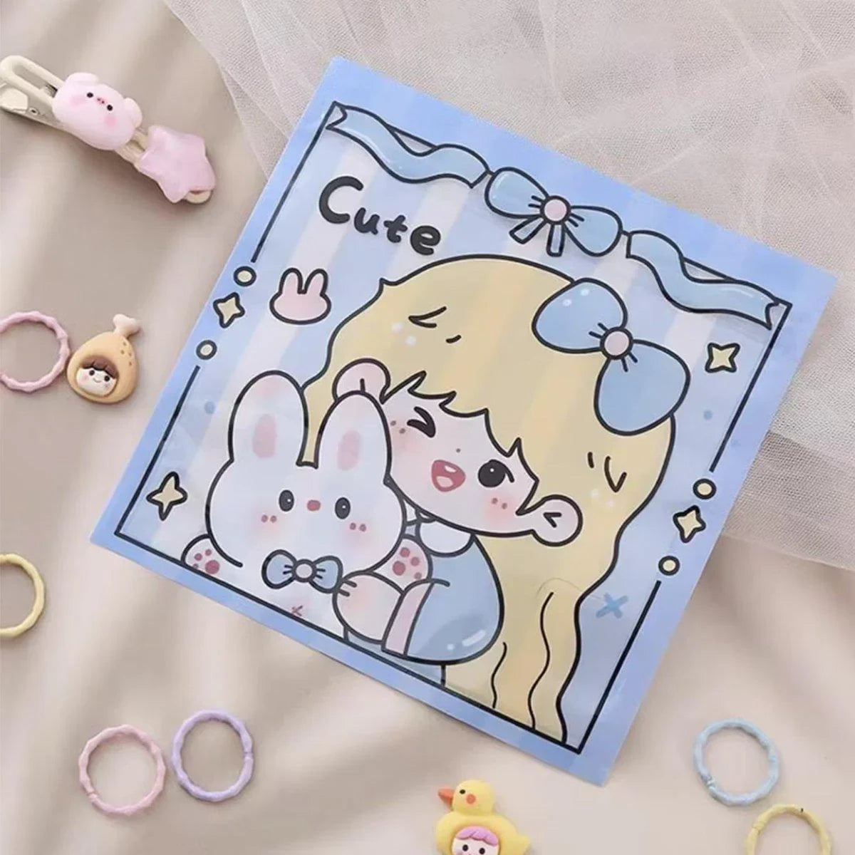 These cute cartoon Ziplock bags are perfect for keeping your snacks, candies, and cookies fresh and secure.