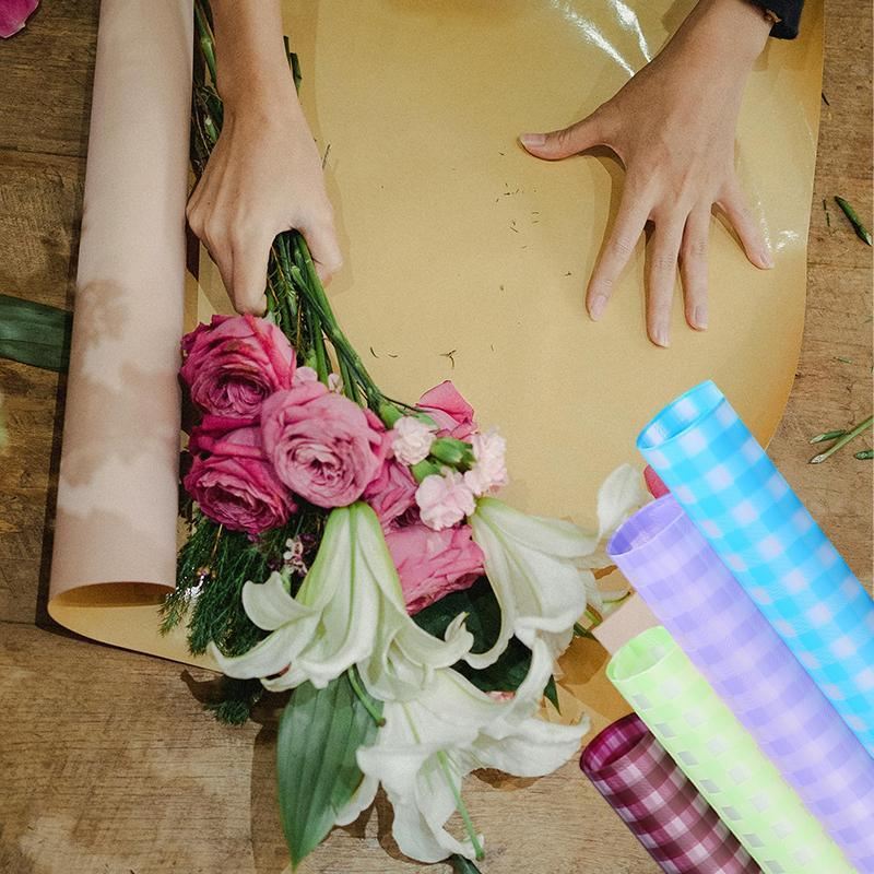 Wrapping Paper Durable Fog Paper Floral Gift 100PCS