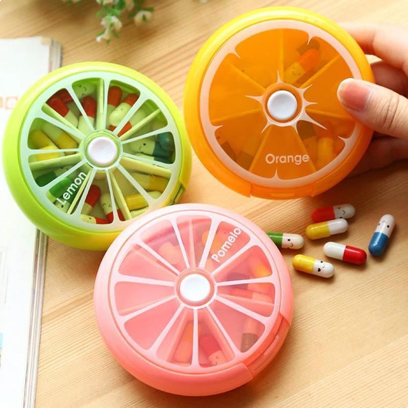 Pill Organiser Case Box 3Colours 1PC