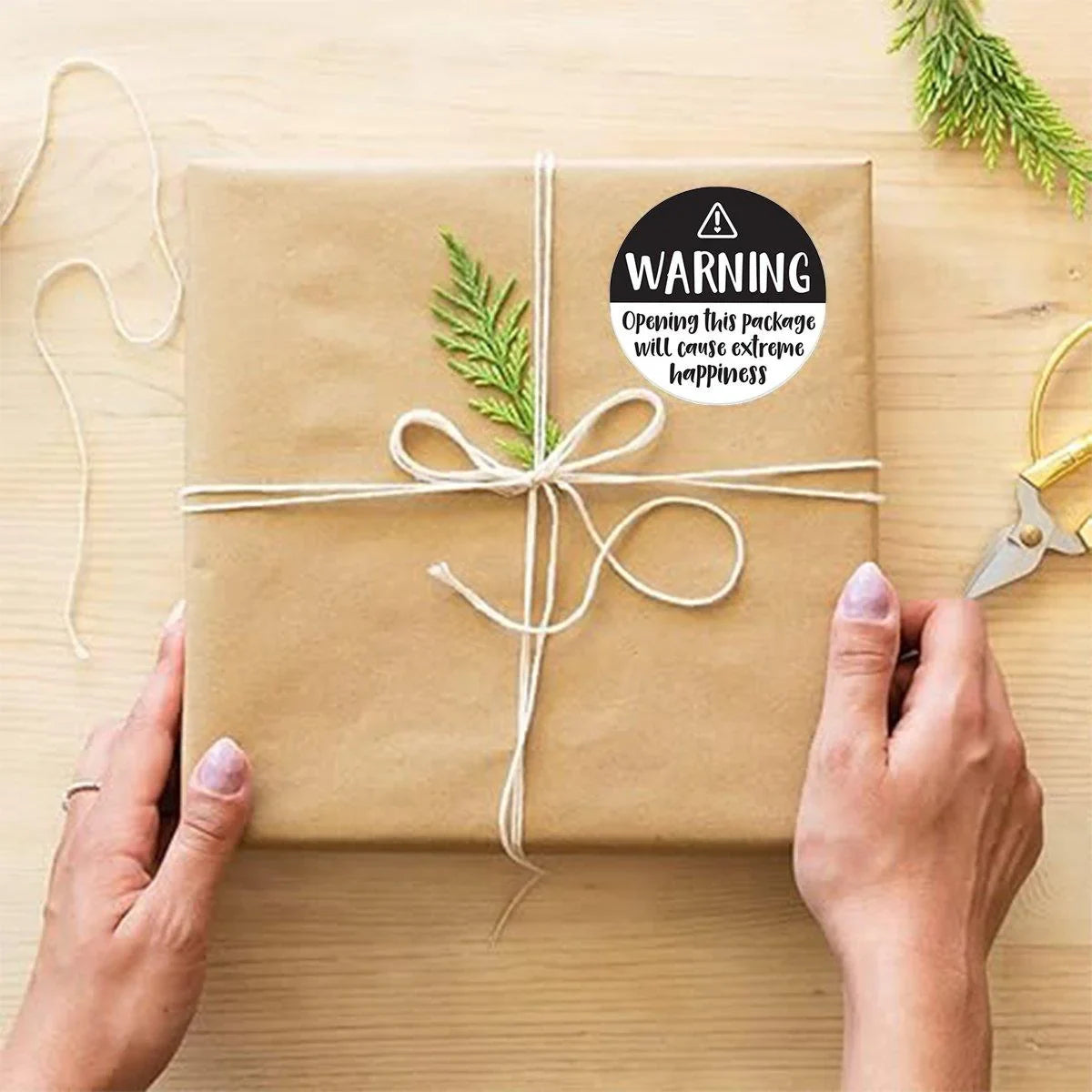 Warning Sticker Safety Stickers 8 Pattern 500PCS