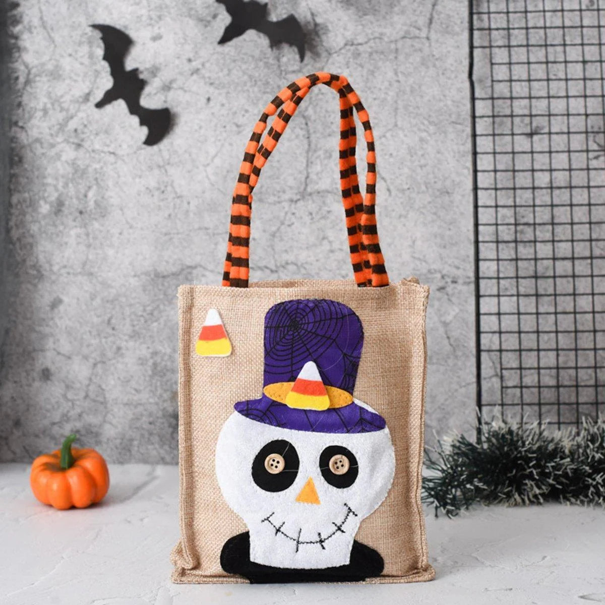 4 PCS Halloween Reusable Gift Tote Bags