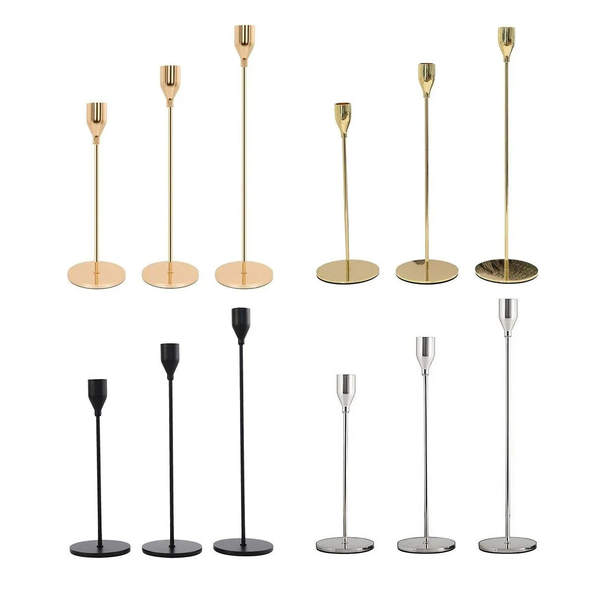 Candle Holder Decoration Crafts 4Colours 3PCS