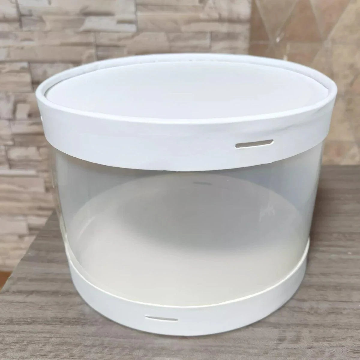 Clear Round Cake Box Cupcake Packaging 10PCS