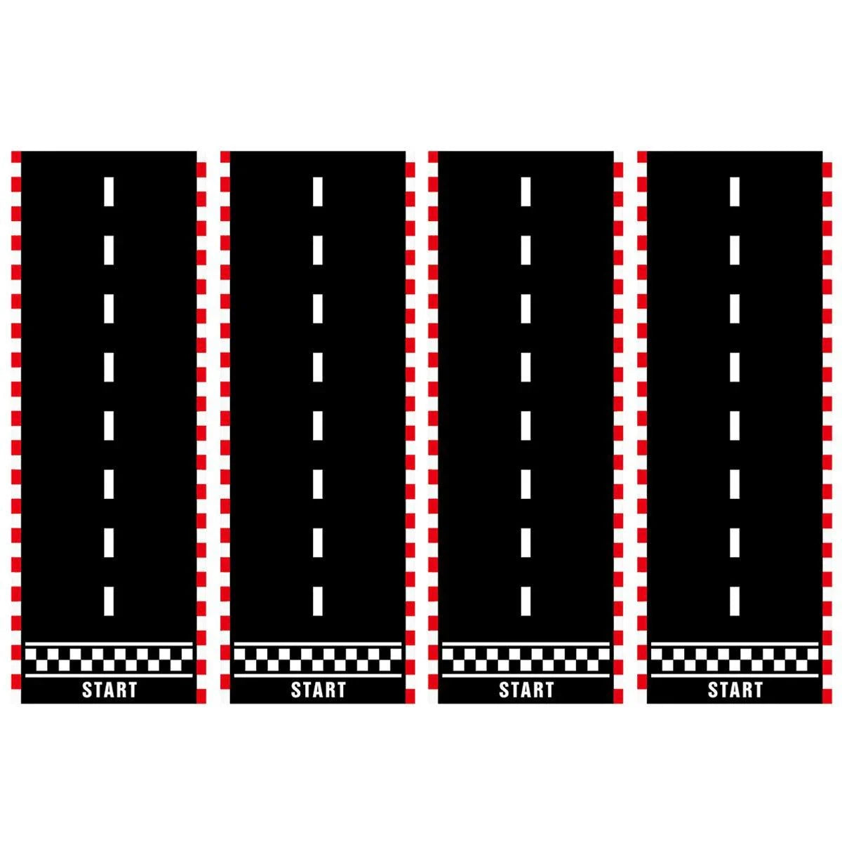 Black And White Party Decoration Background Cloth 4PCS