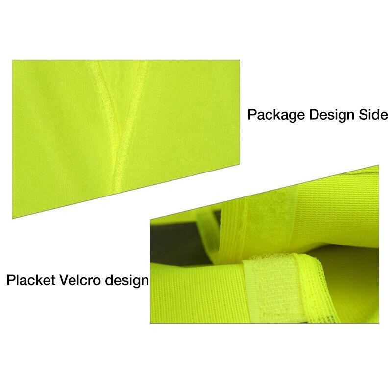 Safety Vest Reflective Tape Yellow Orange Day Workware Night High Visibility 1 Vest