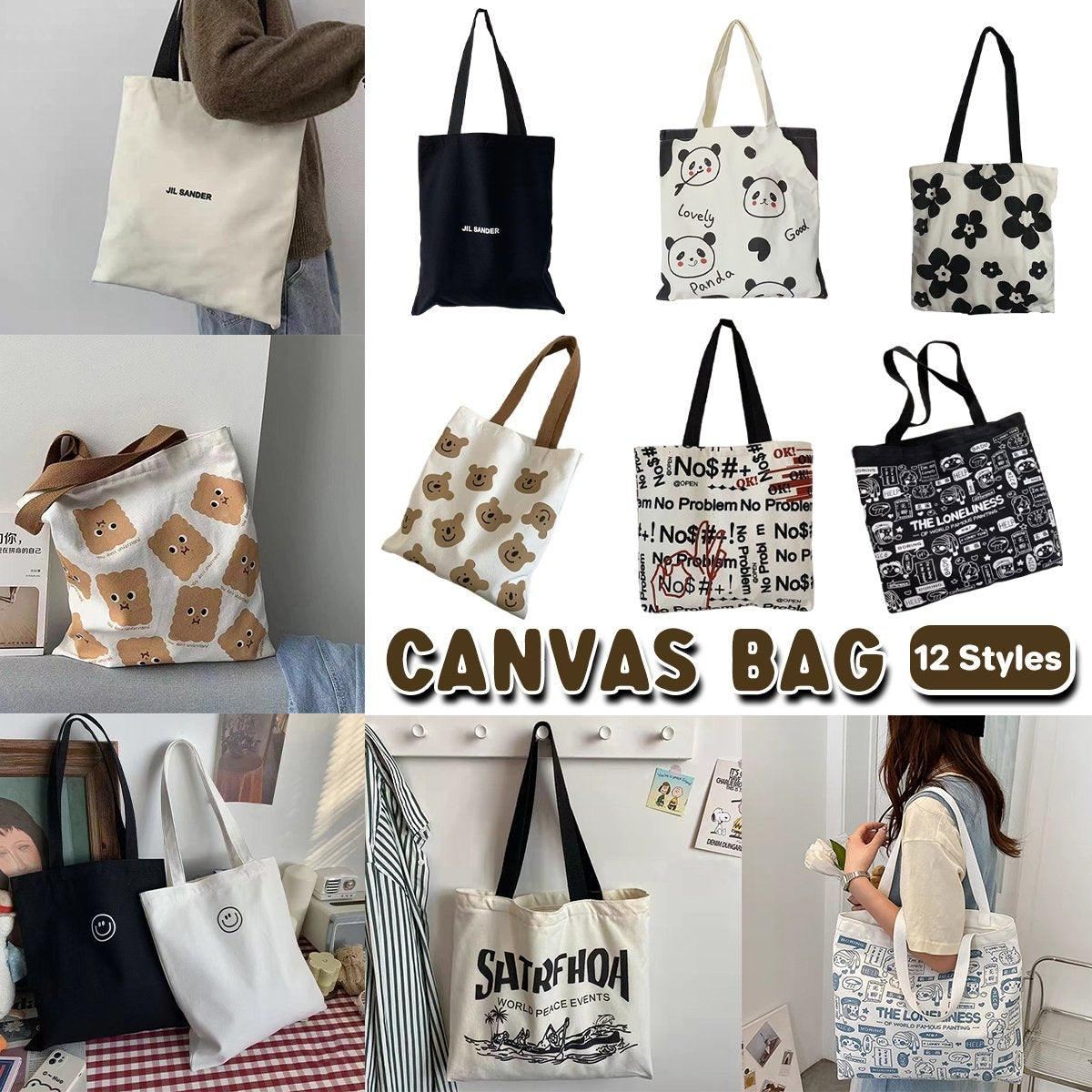 High-Quality Canvas Shoulder Bags 1PC