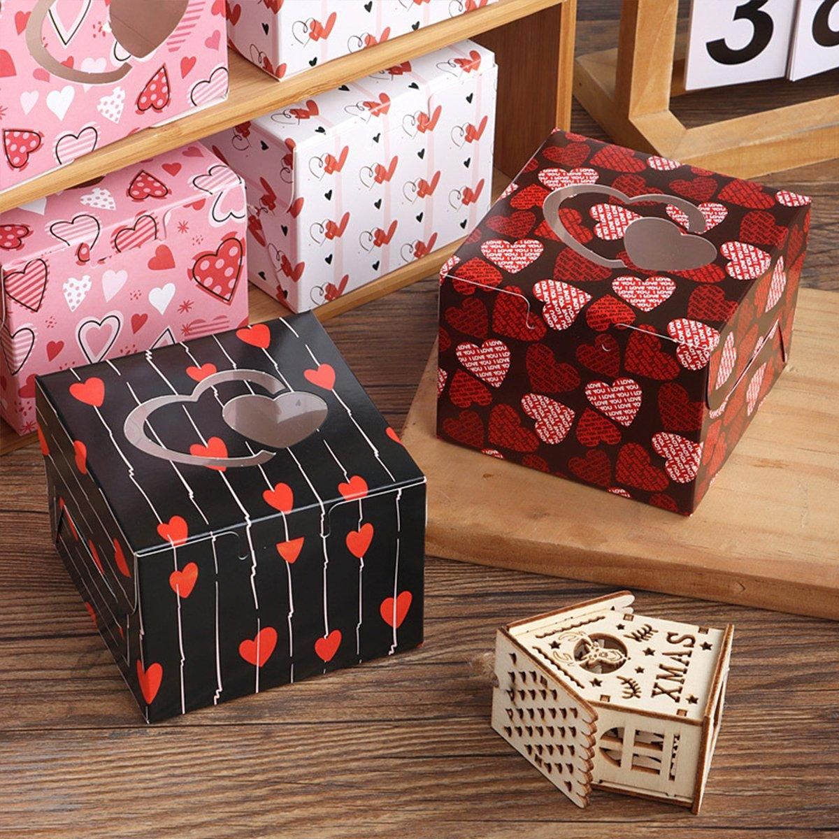 25PCS Large Square Colour Gift Boxes