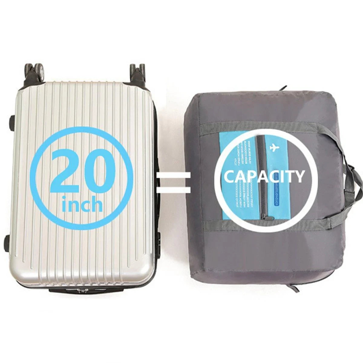 Duffel Storage Bag Waterproof Nylon 4 Colors 1 Piece