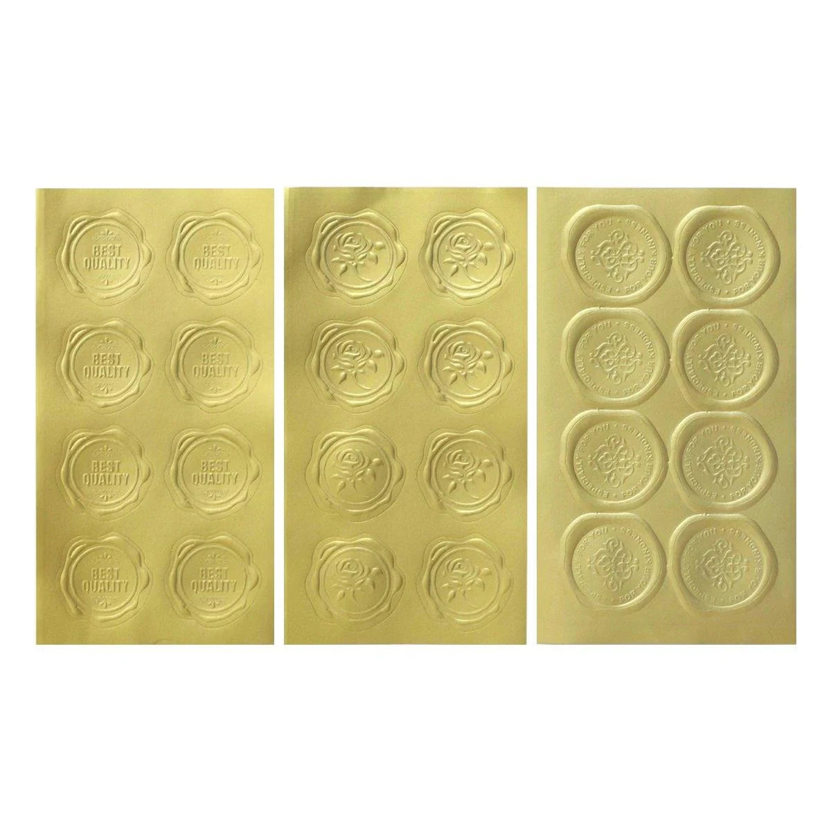 Self-Adhesive Golden Stickers for Packaging 400PCS