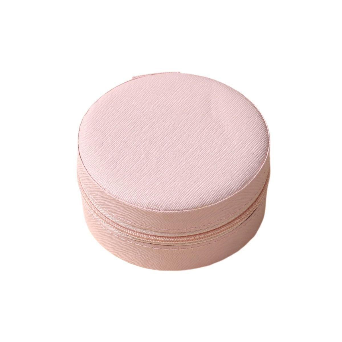 PU Leather Round Jewelry Boxes 1PC