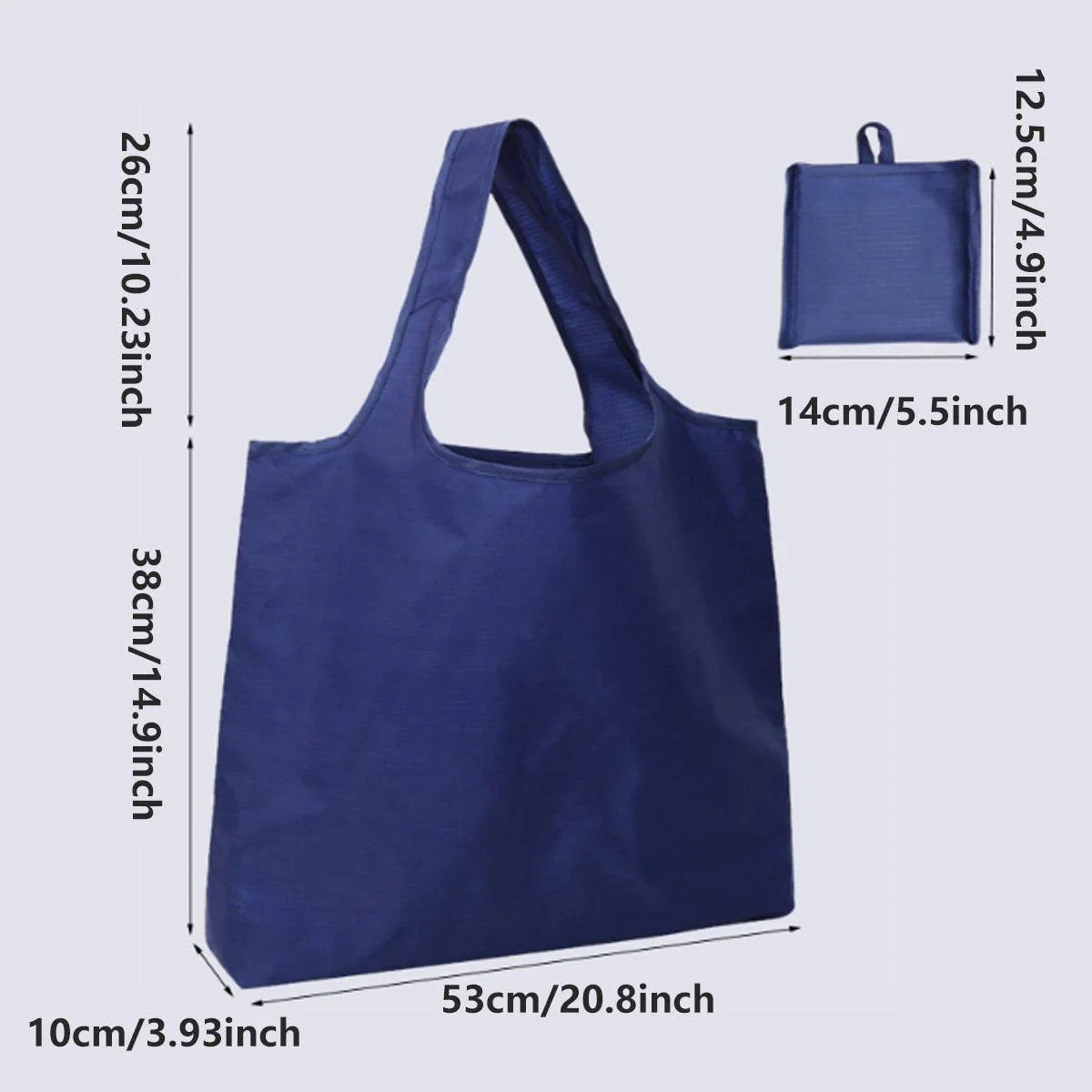 Waterproof Foldable Fabric Reusable Grocery Bags 1PC