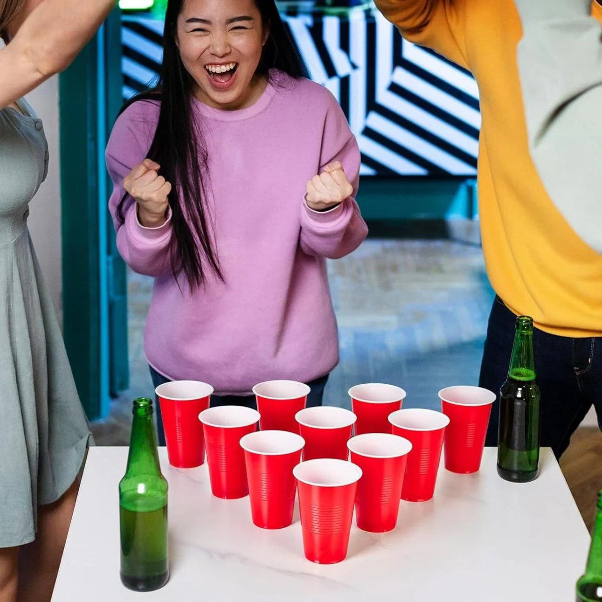 Reusable Red Plastic Party Cups 50PCS