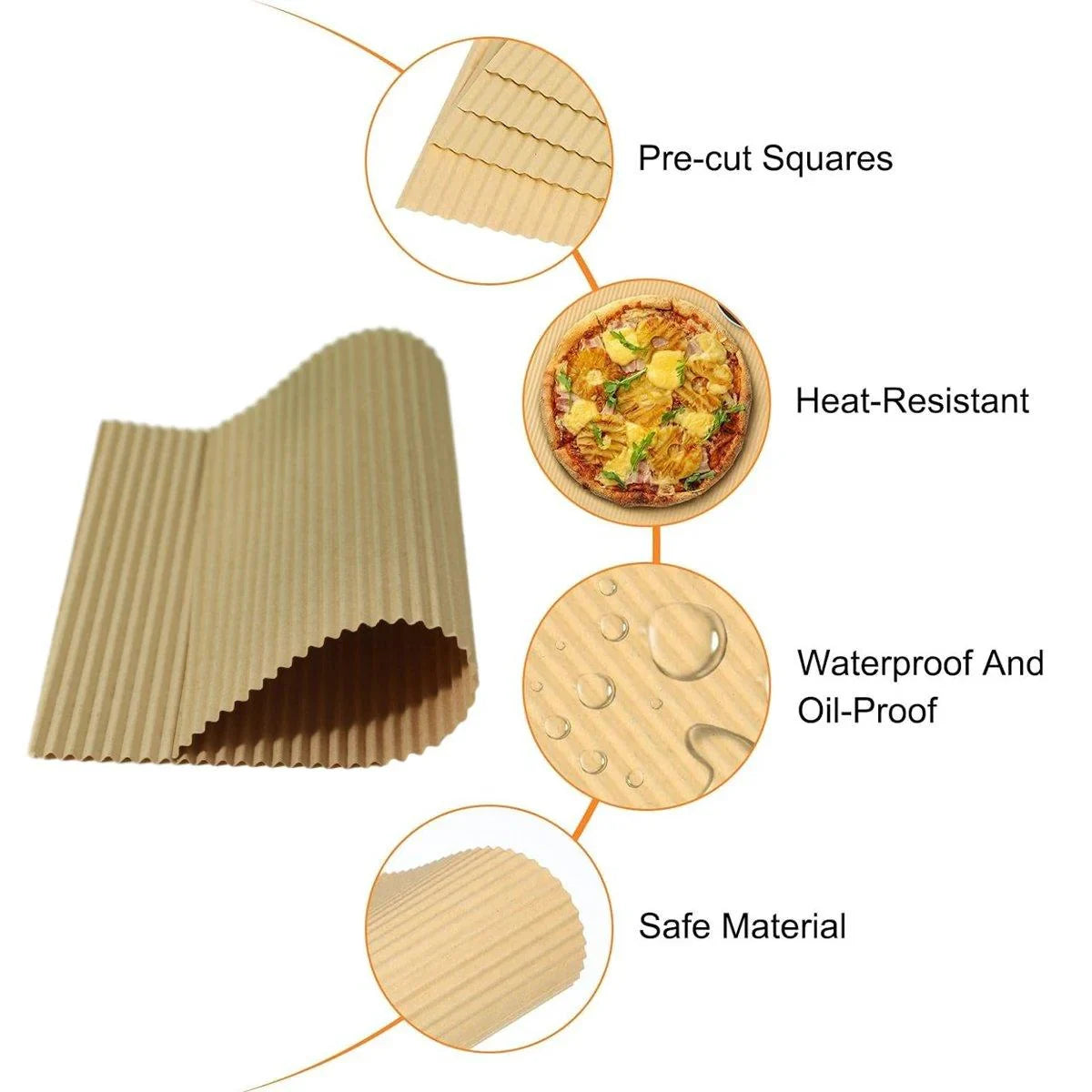 Keep your pizzas fresh and delicious with these high-quality pizza box pads.