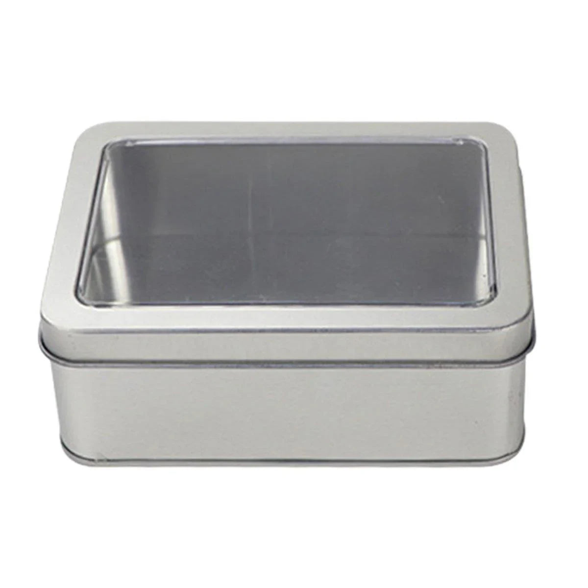 Full Window Rectangular Tinplate Iron Box 10PCS