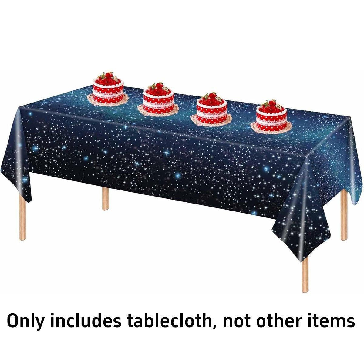 2PCS Disposable Plastic Tablecloth