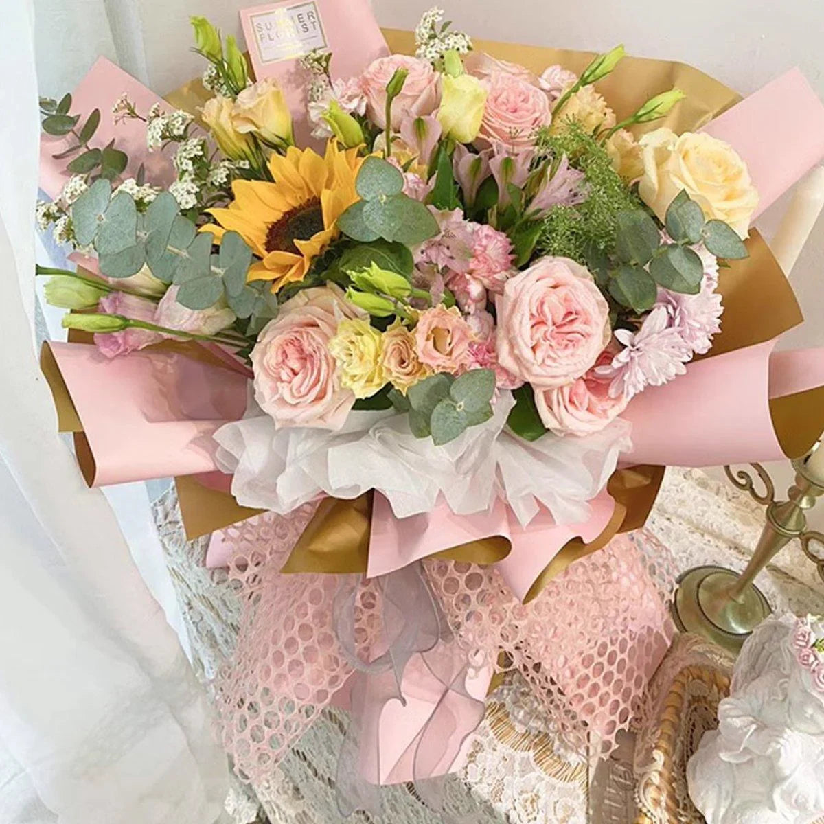 Mesh Bouquet Wrapping Paper 5 Rolls