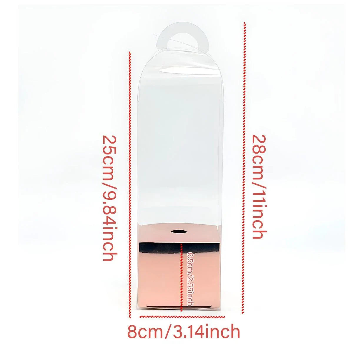 Clear PVC Flower Boxes Gift Packaging 10PCS