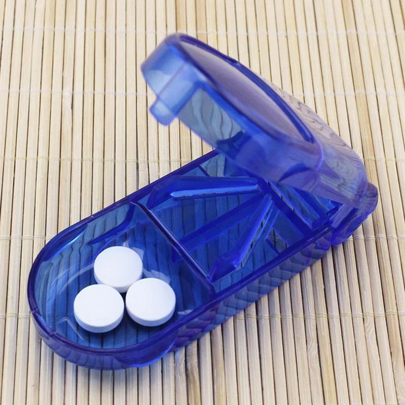 Portable Pill dispenser Storage Box Blue 1Pack