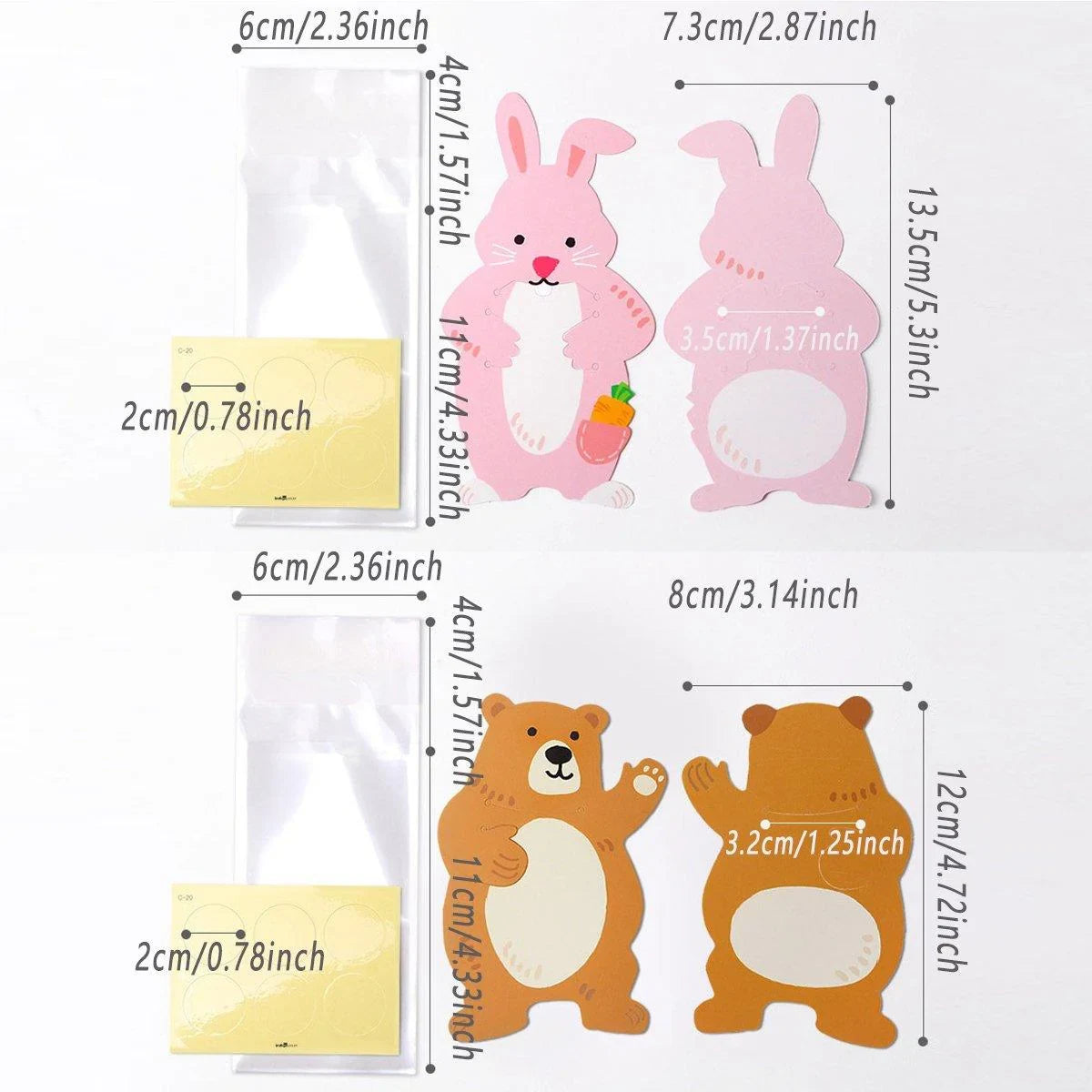 Eco-Friendly Paper Treat Pouches 100PCS