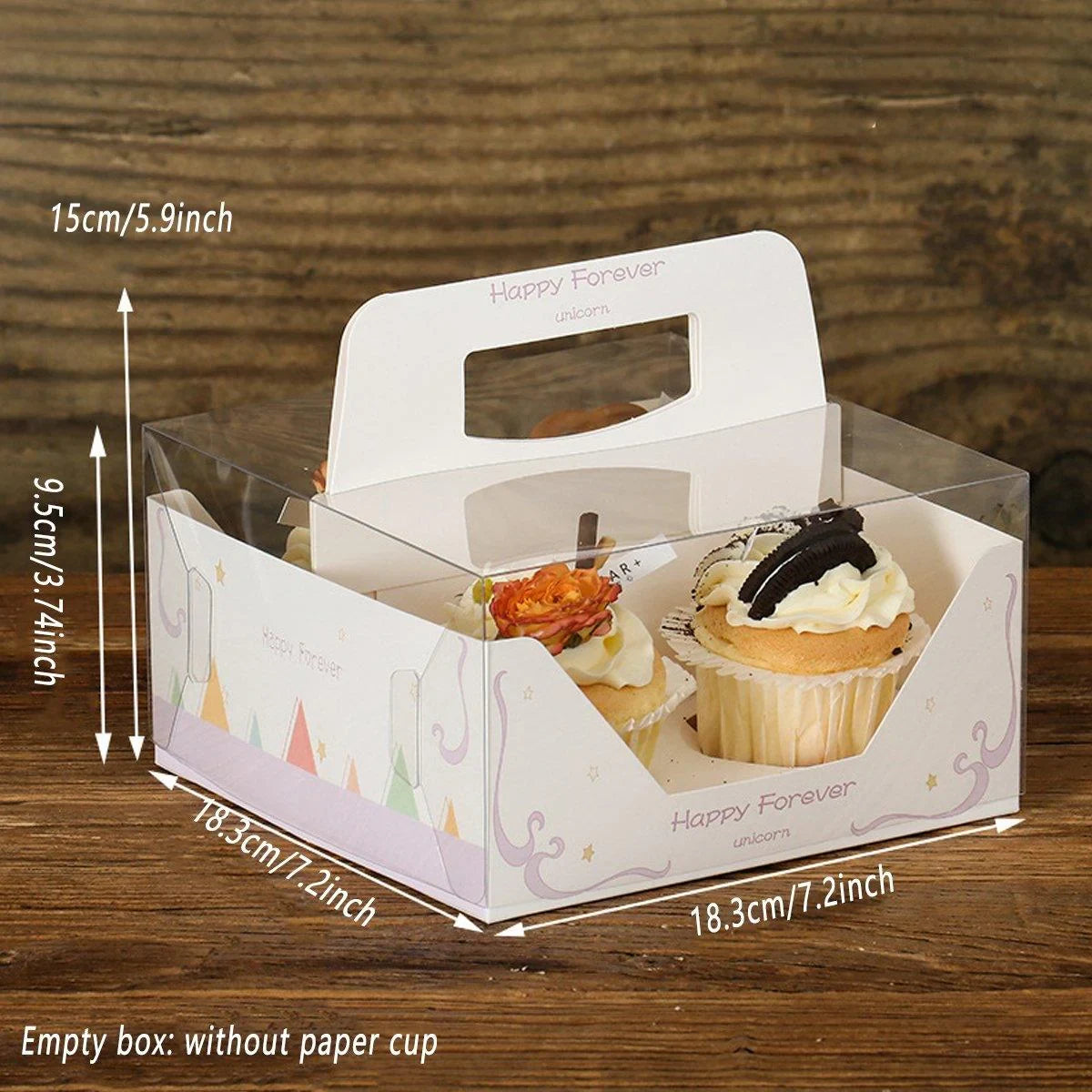 10PCS Clear Cake Box Baking Packaging